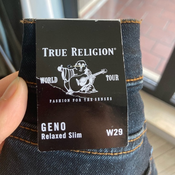💙NWT!!💙True Religion Geno Slim Relaxed Jeans - Picture 8 of 9